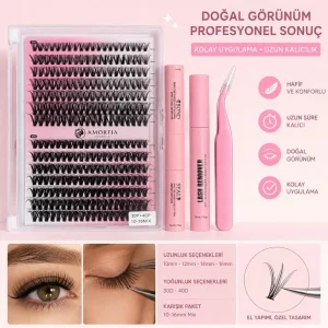 Doğal Görünümlü İpek Kirpik Seti